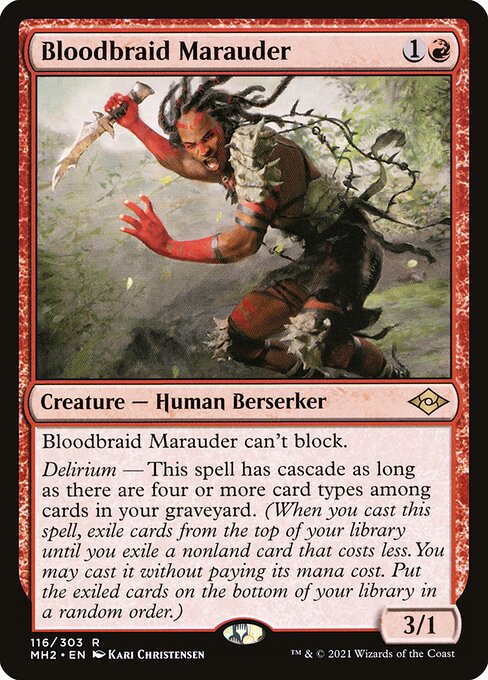 Bloodbraid Marauder - Modern Horizons 2 Magic card