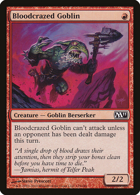 Bloodcrazed Goblin - Magic 2011 Magic card