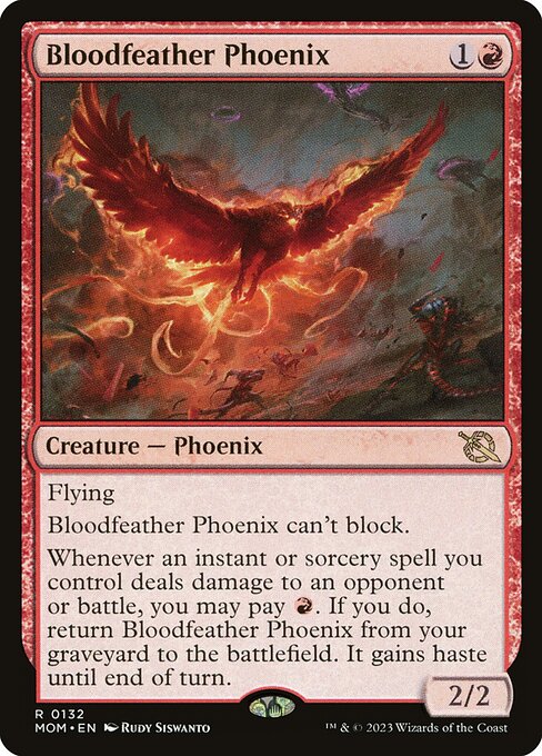 Bloodfeather Phoenix - March of the Machine Magic card