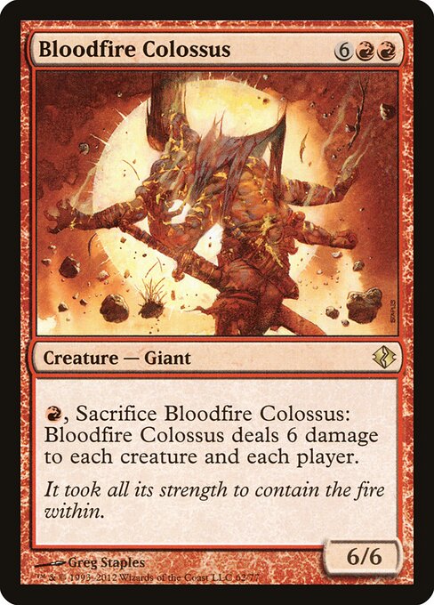 Bloodfire Colossus - Duel Decks: Venser vs. Koth Magic card