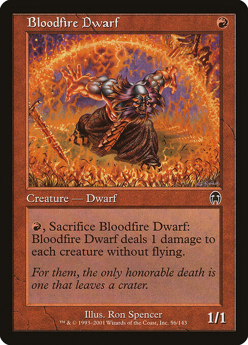 Bloodfire Dwarf - Apocalypse Magic card