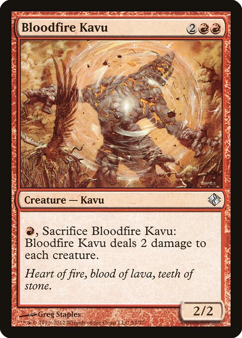 Bloodfire Kavu - Duel Decks: Venser vs. Koth Magic card