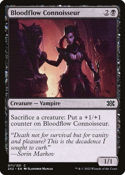 Bloodflow Connoisseur - Double Masters 2022 Magic card