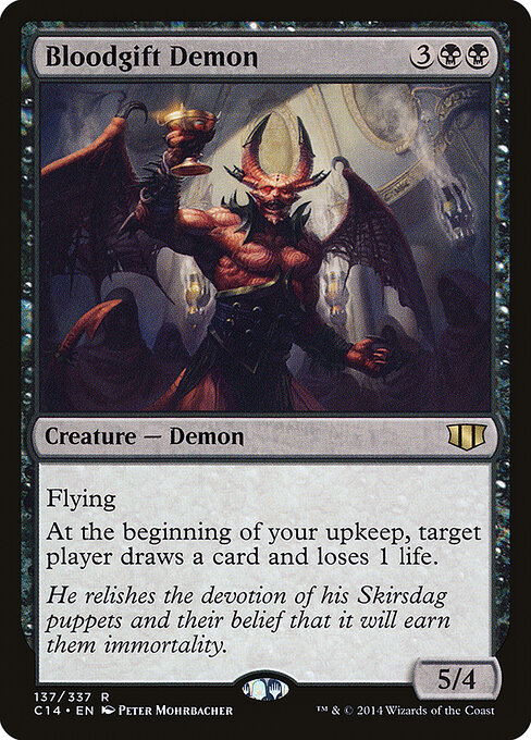 Bloodgift Demon - Commander 2014 Magic card
