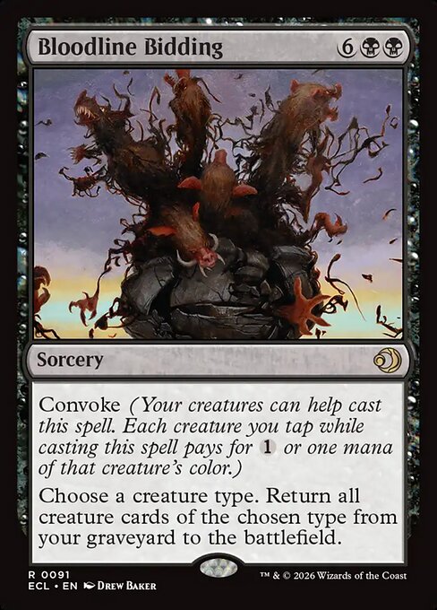 Bloodline Bidding - Lorwyn Eclipsed Magic card