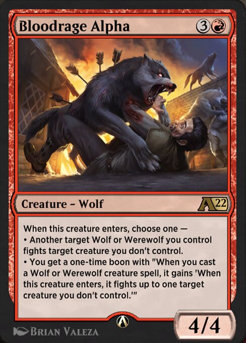 Bloodrage Alpha - Alchemy: Innistrad Magic card