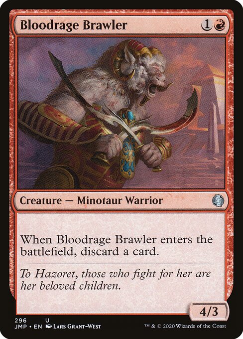 Bloodrage Brawler - Jumpstart Magic card