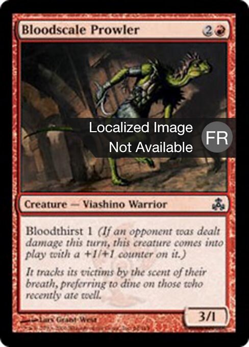 Rôdeur écaillesang (Bloodscale Prowler) - Guildpact (#64) - Illustrated by Lars Grant-West - Magic: The Gathering Card