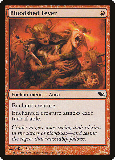 Bloodshed Fever - Shadowmoor Magic card
