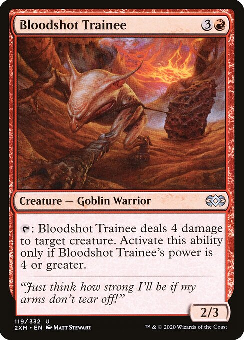 Bloodshot Trainee - Double Masters Magic card