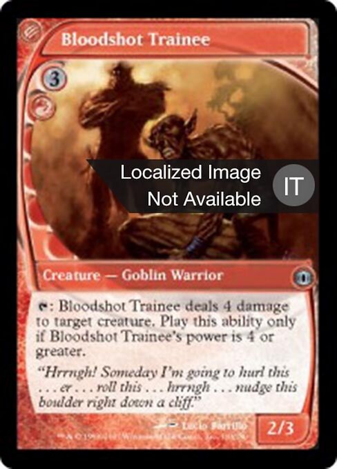 Aprendiz de Olho Injetado (Bloodshot Trainee) - Scars of Mirrodin (#85) - Illustrated by Matt Stewart - Magic: The Gathering Card