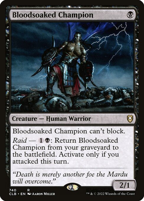 Bloodsoaked Champion - Commander Legends: Battle for Baldur's Gate Magic card