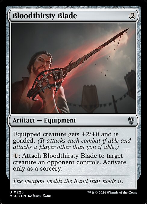 Bloodthirsty Blade - Murders at Karlov Manor Commander Magic card