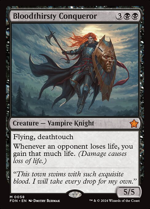 Bloodthirsty Conqueror - Foundations Magic card