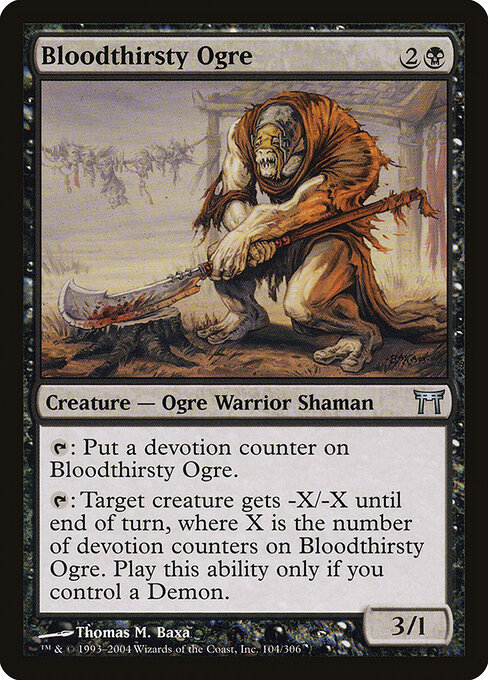 Bloodthirsty Ogre - Champions of Kamigawa Magic card