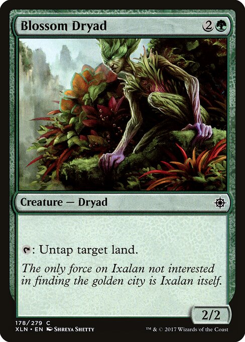 Blossom Dryad - Ixalan Magic card