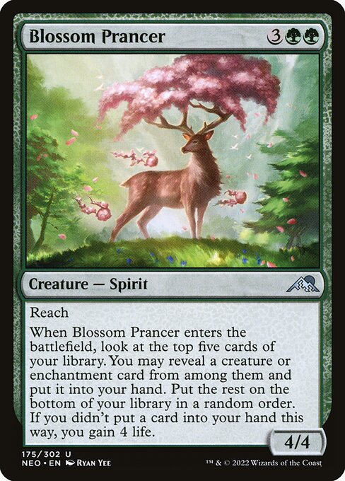 Blossom Prancer - Kamigawa: Neon Dynasty Magic card