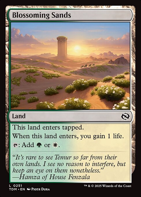 Blossoming Sands - Tarkir: Dragonstorm Magic card