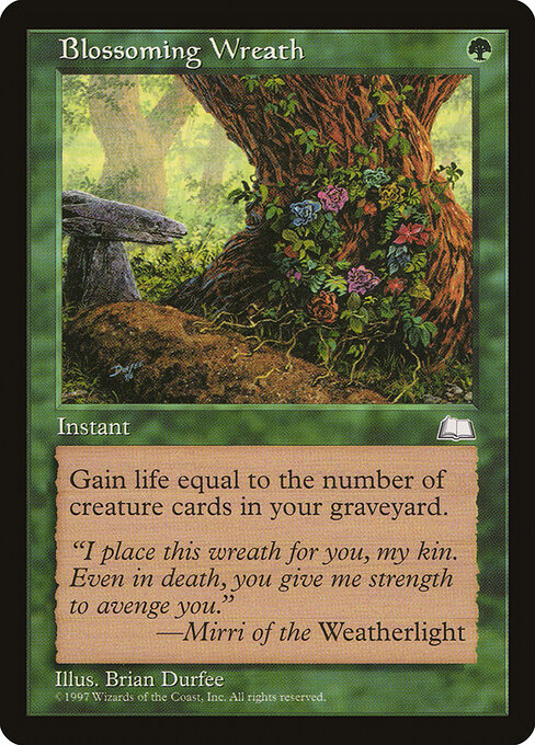 Blossoming Wreath - Weatherlight Magic card