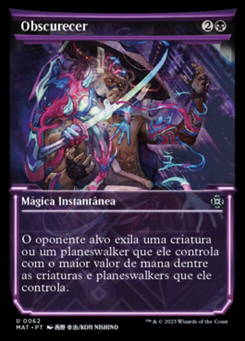 Obscurecer (Blot Out) - March of the Machine: The Aftermath (#62) - Illustrated by Koji Nishino - Magic: The Gathering Card