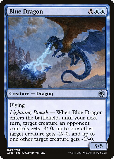 Blue Dragon - Adventures in the Forgotten Realms Magic card
