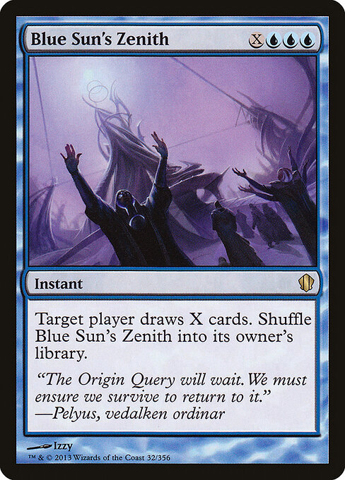 青の太陽の頂点 (Blue Sun's Zenith) - Strixhaven Mystical Archive (#75) - Illustrated by Ezoi - Magic: The Gathering Card