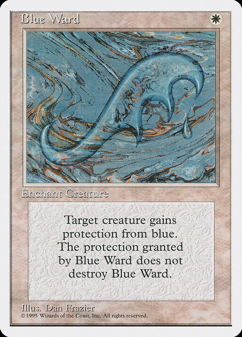 Blue Ward - Fourth Edition Magic card