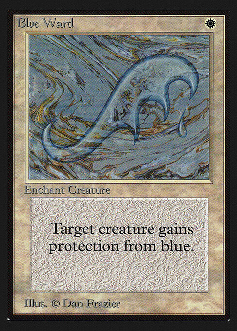 Blue Ward - Collectors' Edition (#8) - Illustrated by Dan Frazier - Magic: The Gathering Card