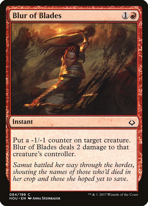 Blur of Blades - Hour of Devastation Magic card