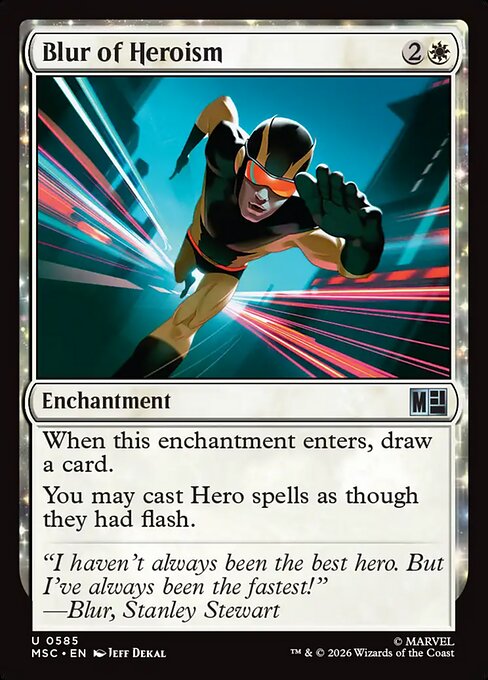 Blur of Heroism - Marvel Super Heroes Commander Magic card