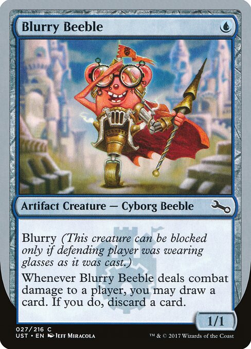 Blurry Beeble - Unstable (#27) - Illustrated by Jeff Miracola - Magic: The Gathering Card