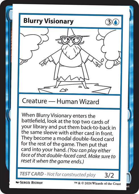 Blurry Visionary - Mystery Booster 2 (#526) - Illustrated by Sergei Ryzhov - Magic: The Gathering Card