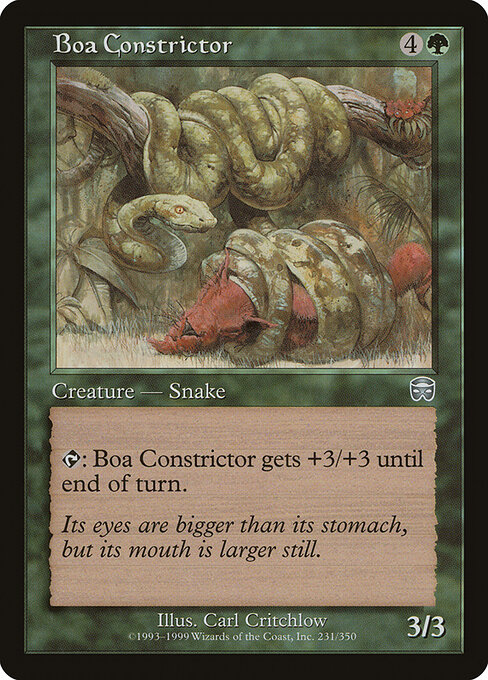 Boa Constrictor - Mercadian Masques Magic card