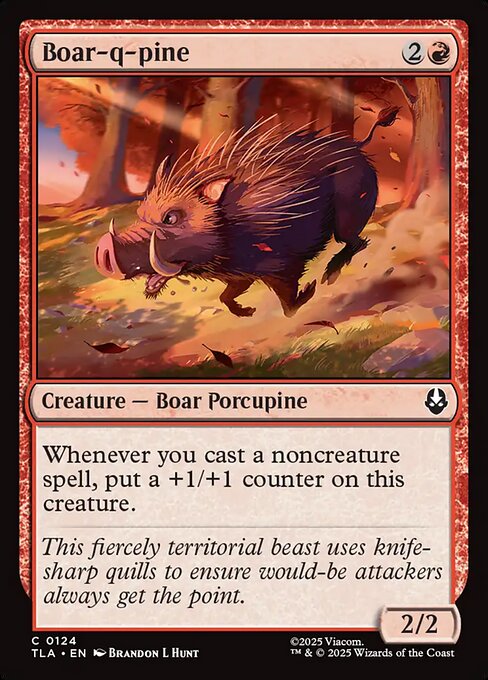 Boar-q-pine - Avatar: The Last Airbender Magic card