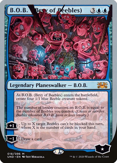 B.O.B. (Bevy of Beebles) - Unsanctioned (#18) - Illustrated by Jeff Miracola - Magic: The Gathering Card