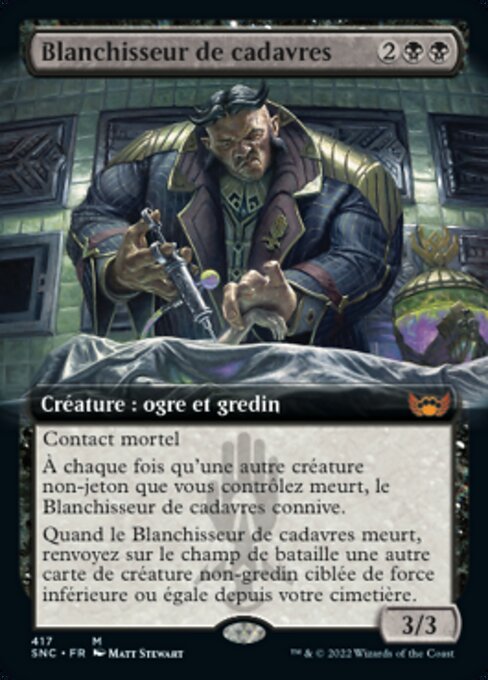 潔屍客 (Body Launderer) - Streets of New Capenna (#68) - Illustrated by Matt Stewart - Magic: The Gathering Card