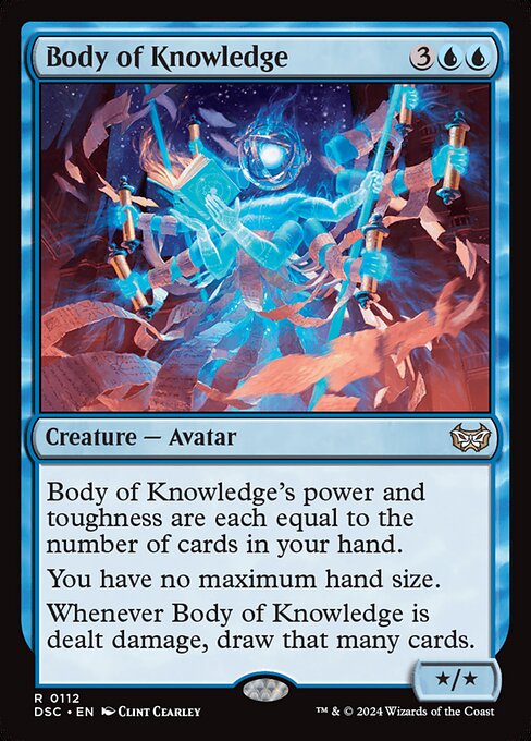 Body of Knowledge - Duskmourn: House of Horror Commander (#112) - Illustrated by Clint Cearley - Magic: The Gathering Card