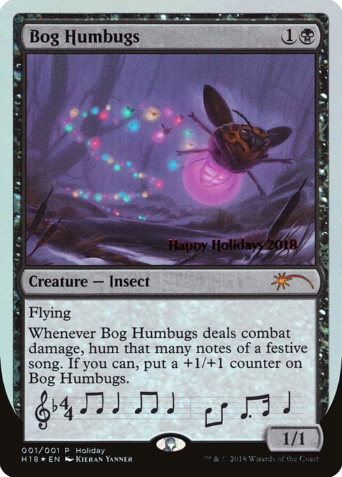 Bog Humbugs - Happy Holidays (#18) - Illustrated by Kieran Yanner - Magic: The Gathering Card