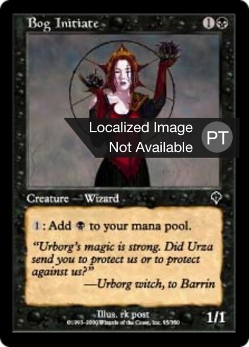 Iniziato della Palude (Bog Initiate) - Invasion (#95) - Illustrated by rk post - Magic: The Gathering Card