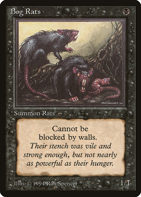 Bog Rats - Fifth Edition (#146) - Illustrated by Ron Spencer - Magic: The Gathering Card