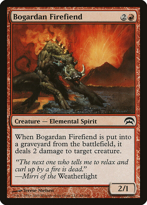 Bogardan Firefiend - Planechase Magic card