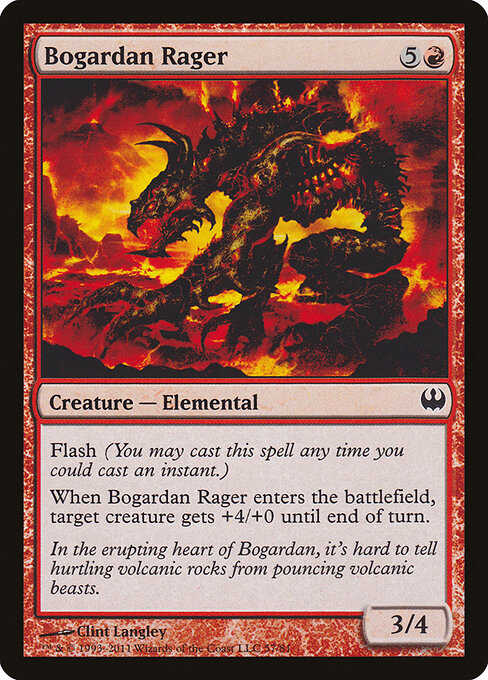 Bogardan Rager - Duel Decks: Knights vs. Dragons Magic card