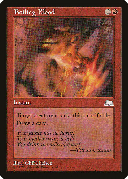 Boiling Blood - Weatherlight Magic card