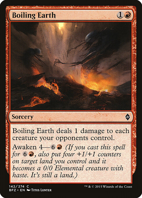 Boiling Earth - Battle for Zendikar Magic card