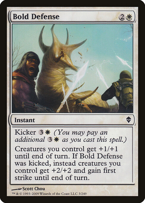 Bold Defense - Zendikar Magic card