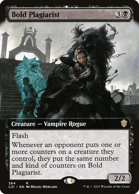 Bold Plagiarist - Commander 2021 (#364) - Illustrated by Miguel Mercado - Magic: The Gathering Card