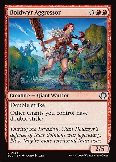 Boldwyr Aggressor - Lorwyn Eclipsed Magic card