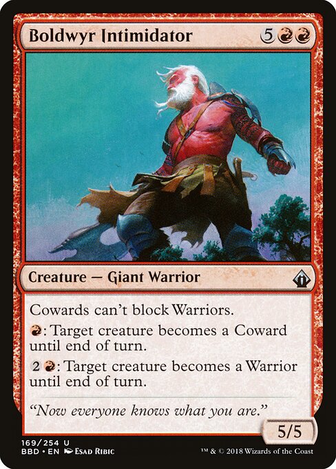 Boldwyr Intimidator - Battlebond (#169) - Illustrated by Esad Ribic - Magic: The Gathering Card