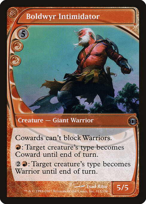 Amedrentador de Boldwyr (Boldwyr Intimidator) - Future Sight (#111) - Illustrated by Esad Ribic - Magic: The Gathering Card