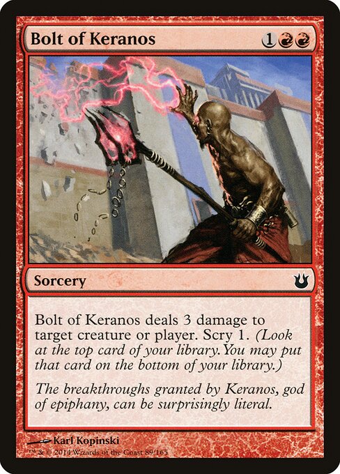 Bolt of Keranos - Born of the Gods Magic card
